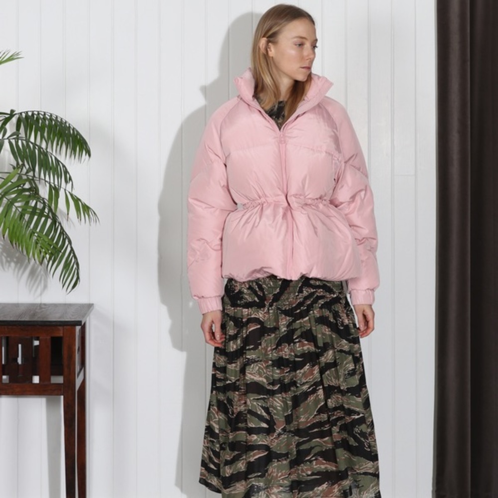 Sakura pink puffy coat